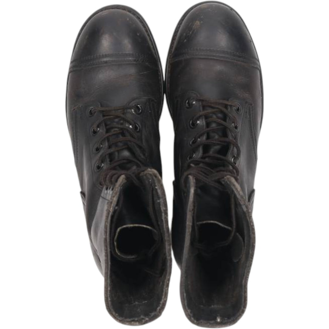 US Military Steel Toe Jump Boots, Size 7 1/2R (Men's, equivalent to 10.2 inches), Vintage /saa017010 Men's 26.0cm unclear black type Vintage Second Hand