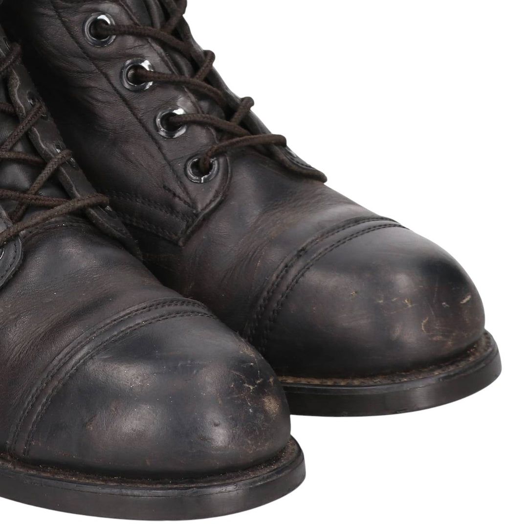 US Military Steel Toe Jump Boots, Size 7 1/2R (Men's, equivalent to 10.2 inches), Vintage /saa017010 Men's 26.0cm unclear black type Vintage Second Hand