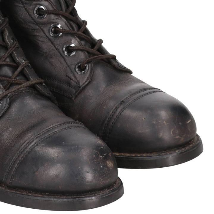 US Military Steel Toe Jump Boots, Size 7 1/2R (Men's, equivalent to 10.2 inches), Vintage /saa017010 Men's 26.0cm unclear black type Vintage Second Hand