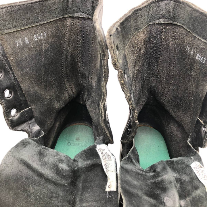 US Military Steel Toe Jump Boots, Size 7 1/2R (Men's, equivalent to 10.2 inches), Vintage /saa017010 Men's 26.0cm unclear black type Vintage Second Hand