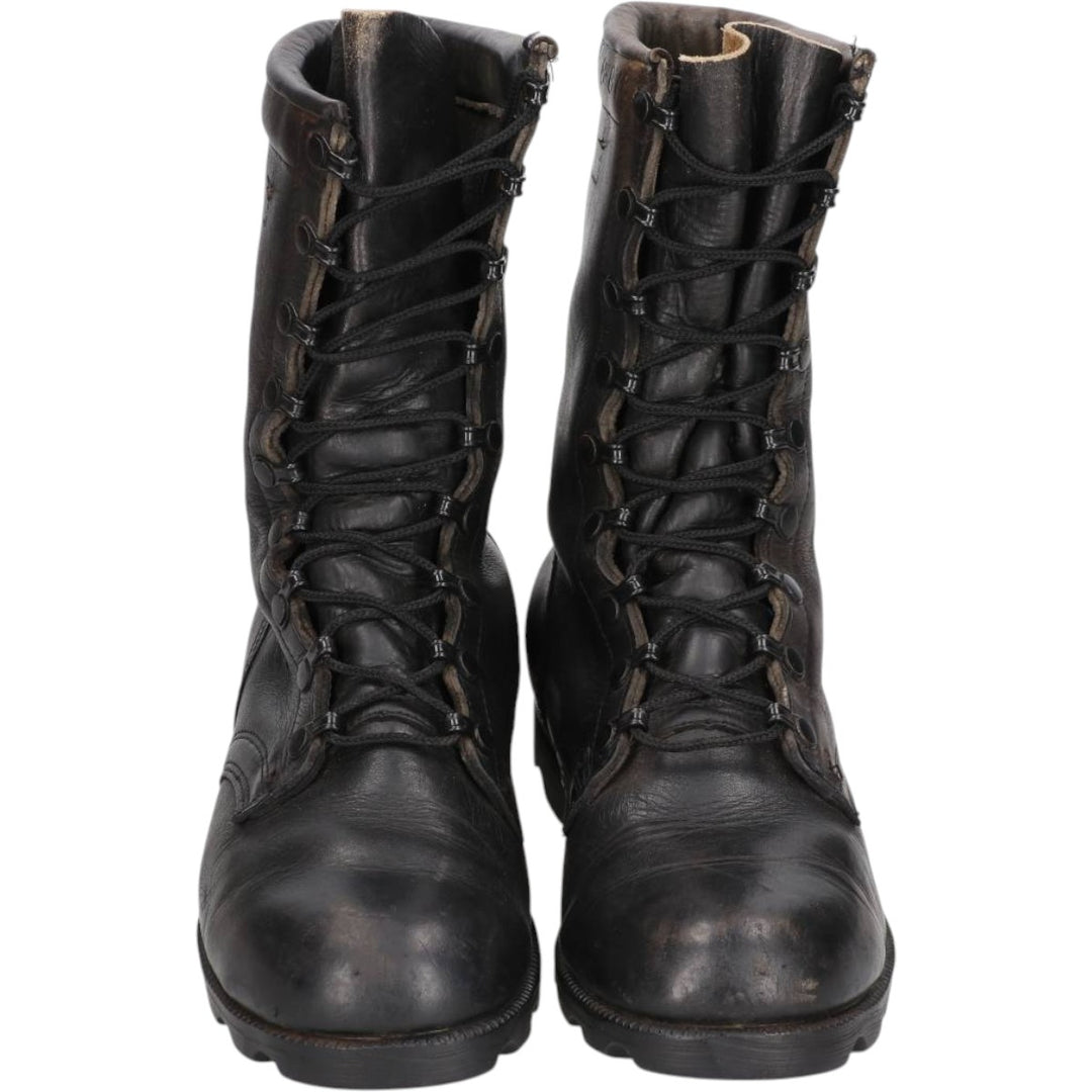 1980s US Military Steel Toe Combat Boots, Made in USA, Size 7 1/2 W (Men's equivalent to 10.2 inches), Vintage /saa017011 Men's 26.0cm unclear black type Vintage Second Hand