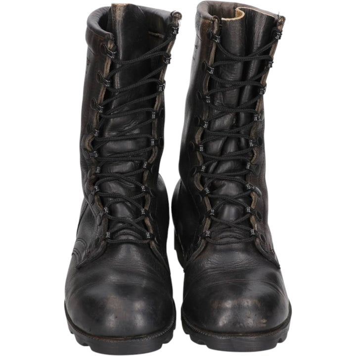 1980s US Military Steel Toe Combat Boots, Made in USA, Size 7 1/2 W (Men's equivalent to 10.2 inches), Vintage /saa017011 Men's 26.0cm unclear black type Vintage Second Hand