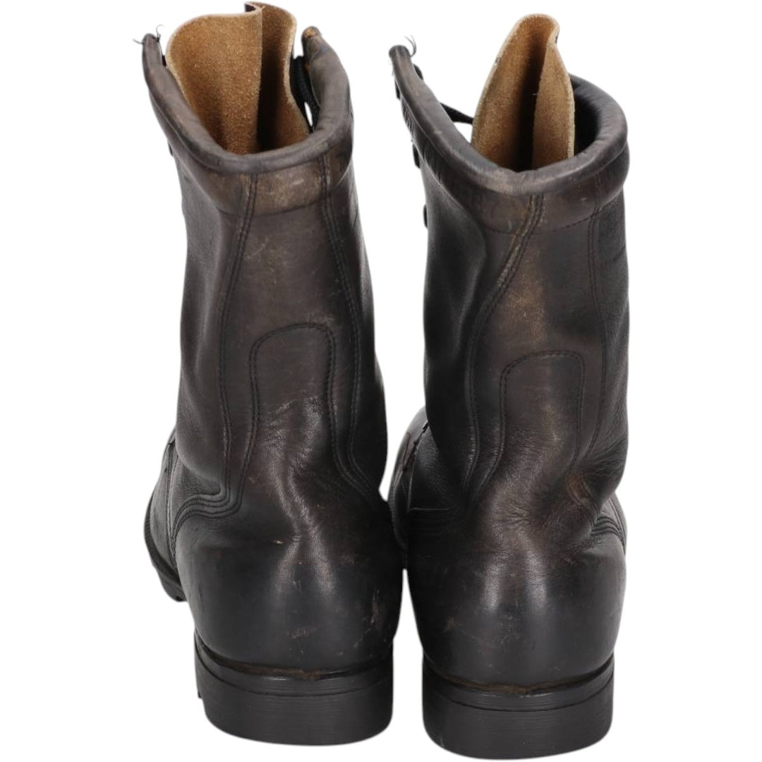 1980s US Military Steel Toe Combat Boots, Made in USA, Size 7 1/2 W (Men's equivalent to 10.2 inches), Vintage /saa017011 Men's 26.0cm unclear black type Vintage Second Hand