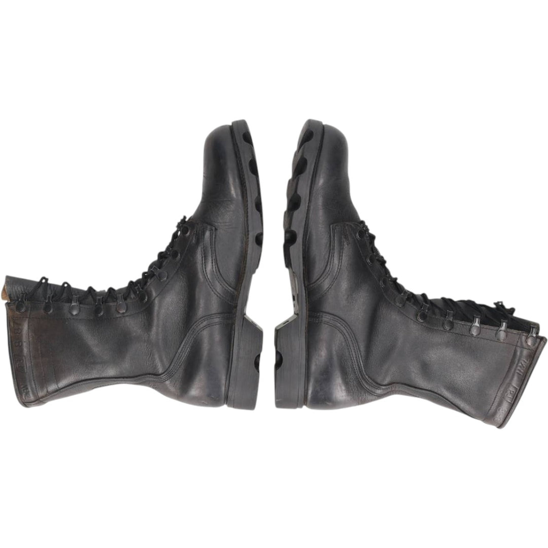 1980s US Military Steel Toe Combat Boots, Made in USA, Size 7 1/2 W (Men's equivalent to 10.2 inches), Vintage /saa017011 Men's 26.0cm unclear black type Vintage Second Hand
