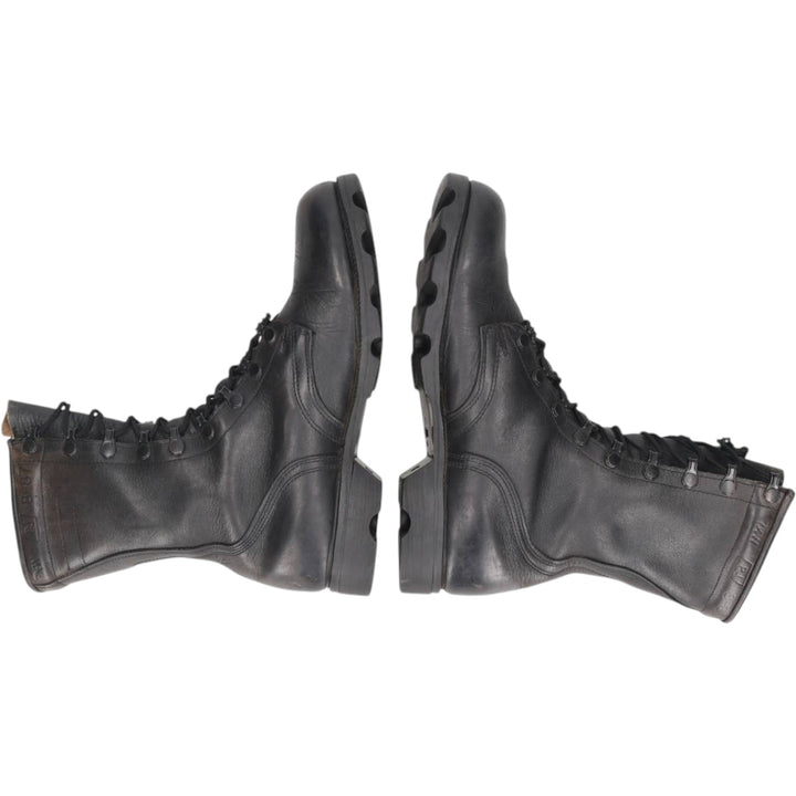1980s US Military Steel Toe Combat Boots, Made in USA, Size 7 1/2 W (Men's equivalent to 10.2 inches), Vintage /saa017011 Men's 26.0cm unclear black type Vintage Second Hand