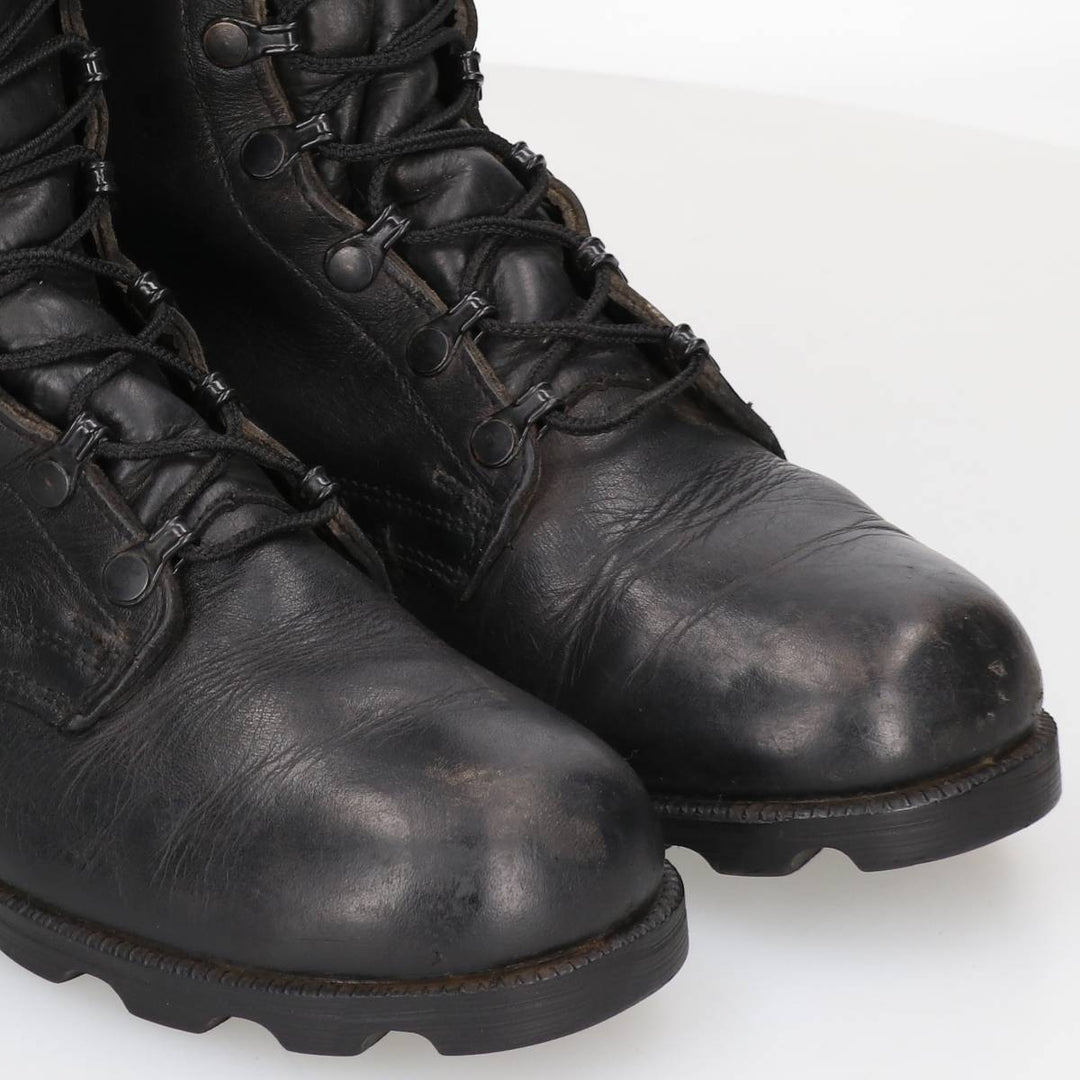 1980s US Military Steel Toe Combat Boots, Made in USA, Size 7 1/2 W (Men's equivalent to 10.2 inches), Vintage /saa017011 Men's 26.0cm unclear black type Vintage Second Hand