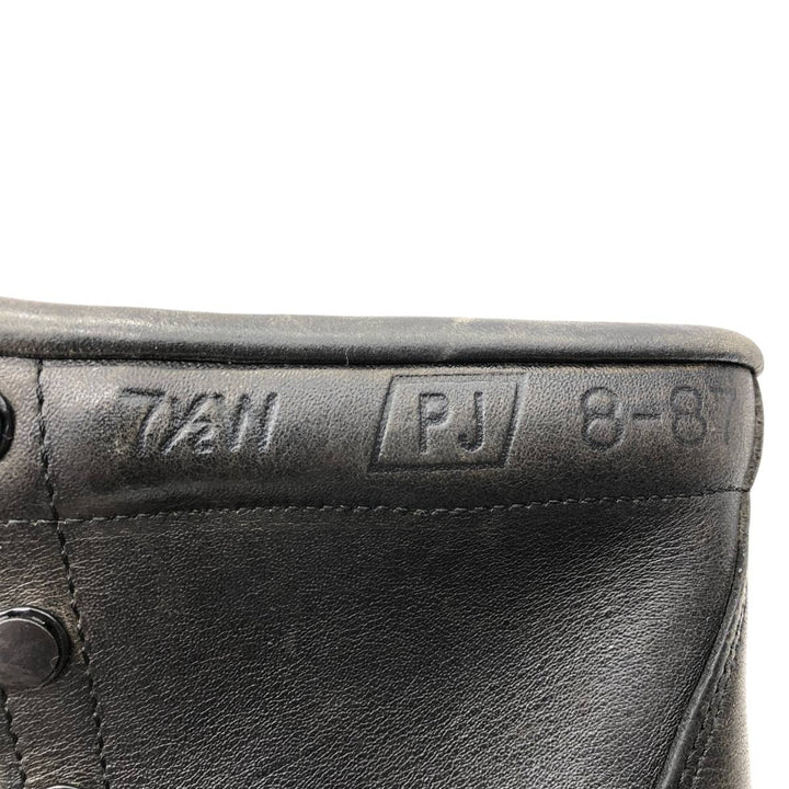 1980s US Military Steel Toe Combat Boots, Made in USA, Size 7 1/2 W (Men's equivalent to 10.2 inches), Vintage /saa017011 Men's 26.0cm unclear black type Vintage Second Hand