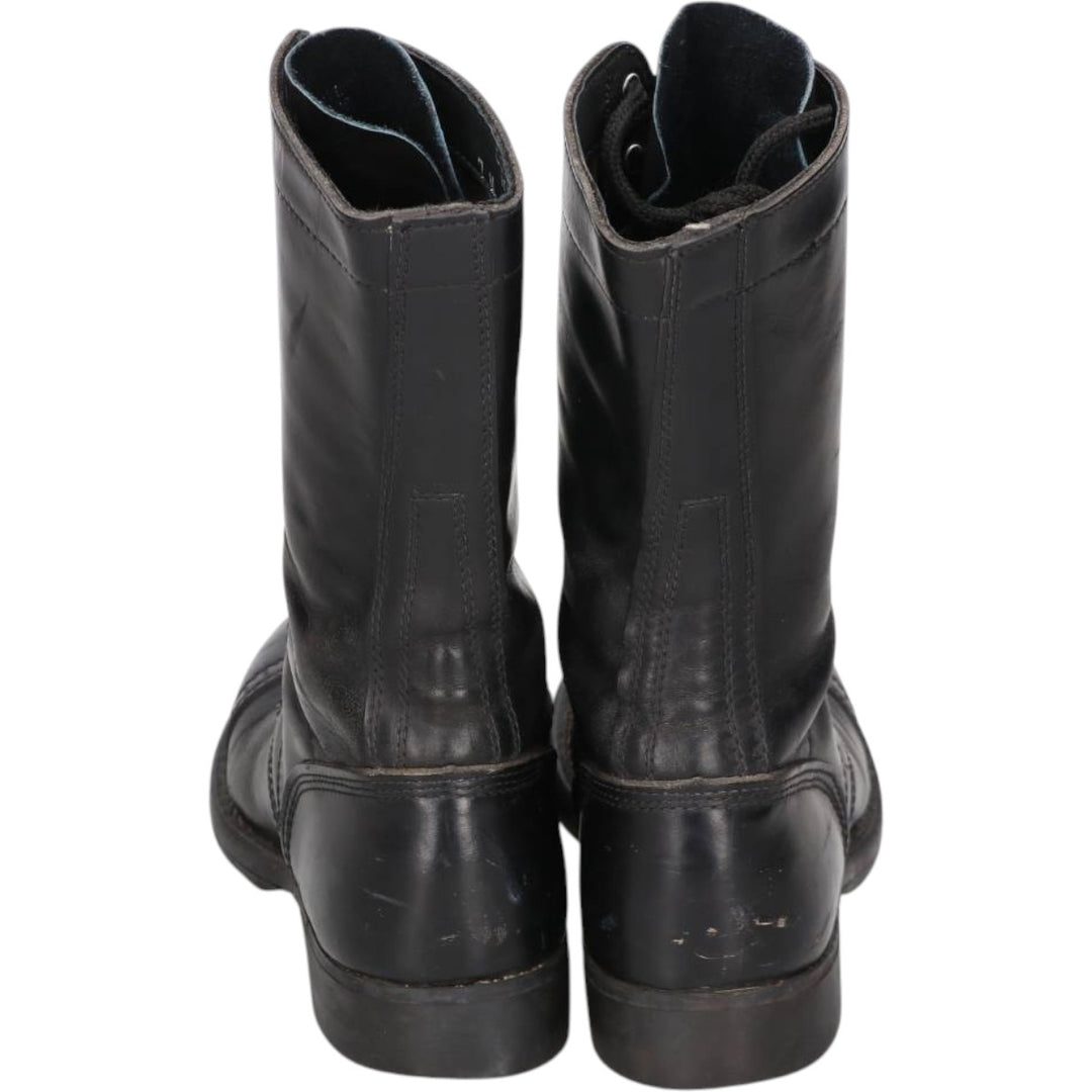 Corcoran Steel Toe Straight Tip Combat Boots (Civilian Model), Made in USA, Size 7M Women's 24.0cm unclear black type Vintage Second Hand