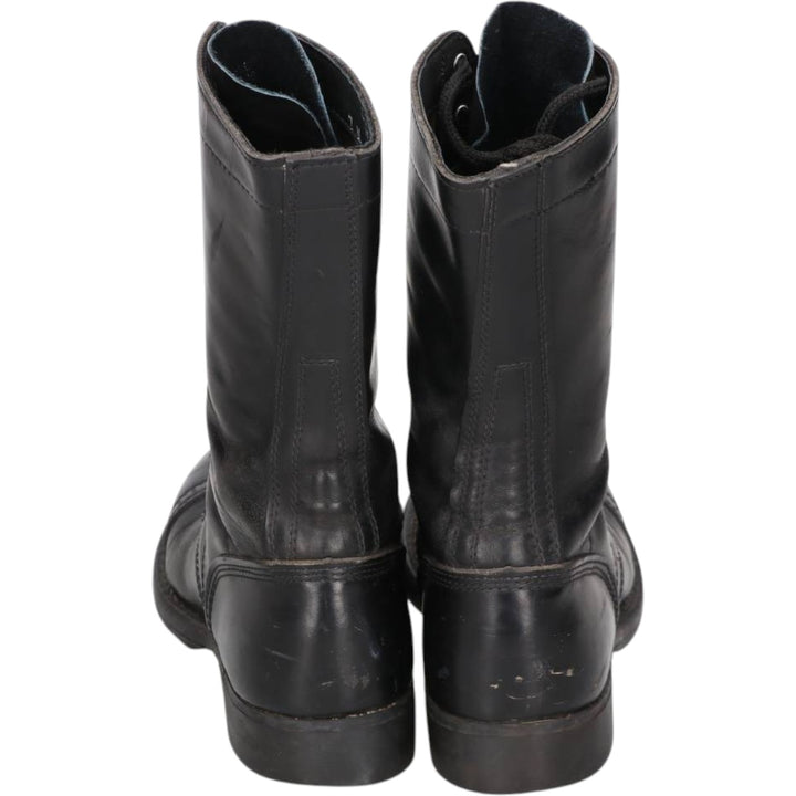 Corcoran Steel Toe Straight Tip Combat Boots (Civilian Model), Made in USA, Size 7M Women's 24.0cm unclear black type Vintage Second Hand