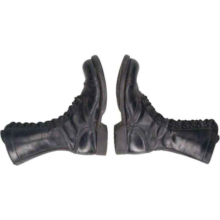 Corcoran Steel Toe Straight Tip Combat Boots (Civilian Model), Made in USA, Size 7M Women's 24.0cm unclear black type Vintage Second Hand