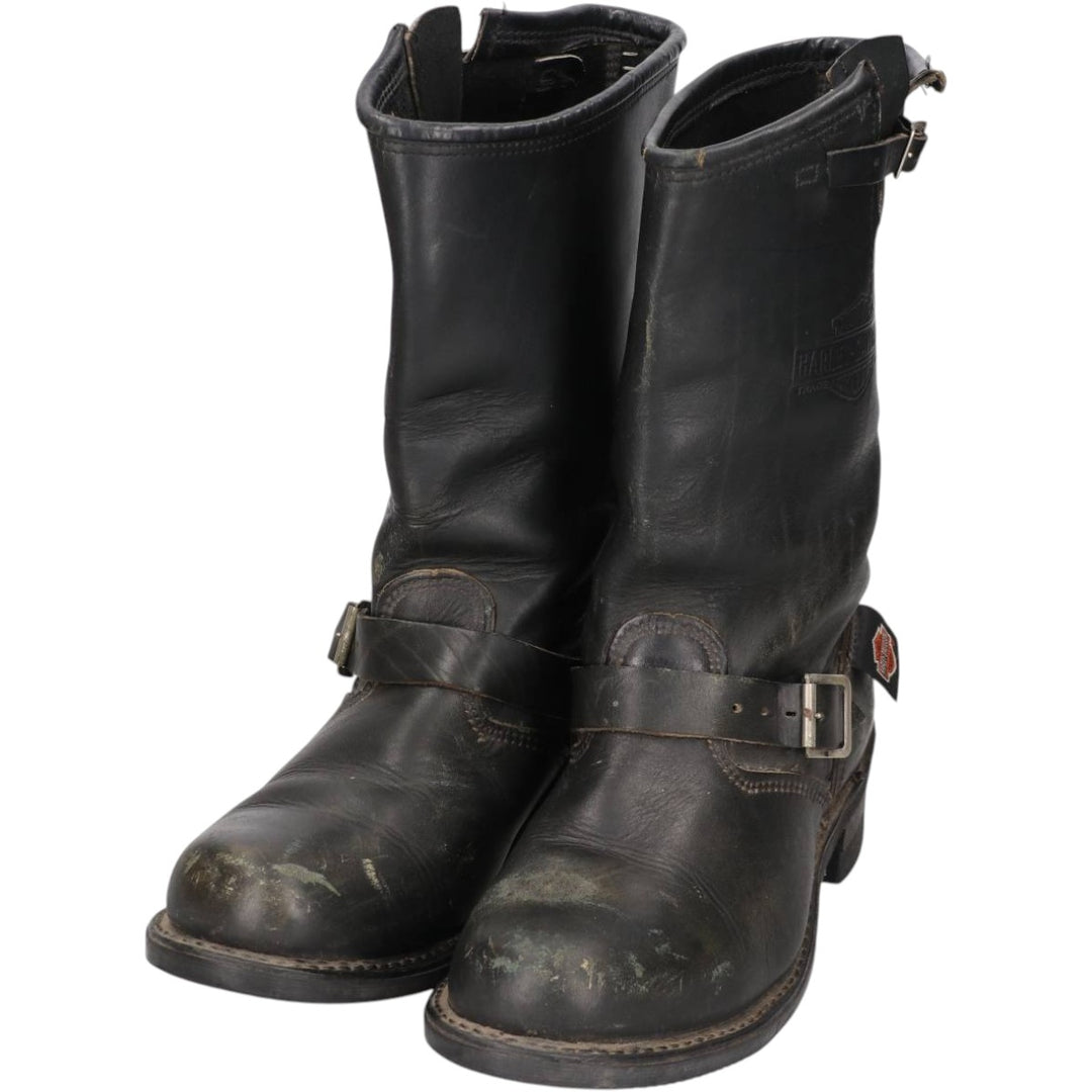 Harley-Davidson Engineer Boots, Made in USA, Size 10 Men's 28.0cm genuine leather black type Vintage Second Hand