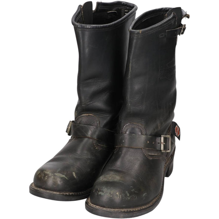 Harley-Davidson Engineer Boots, Made in USA, Size 10 Men's 28.0cm genuine leather black type Vintage Second Hand