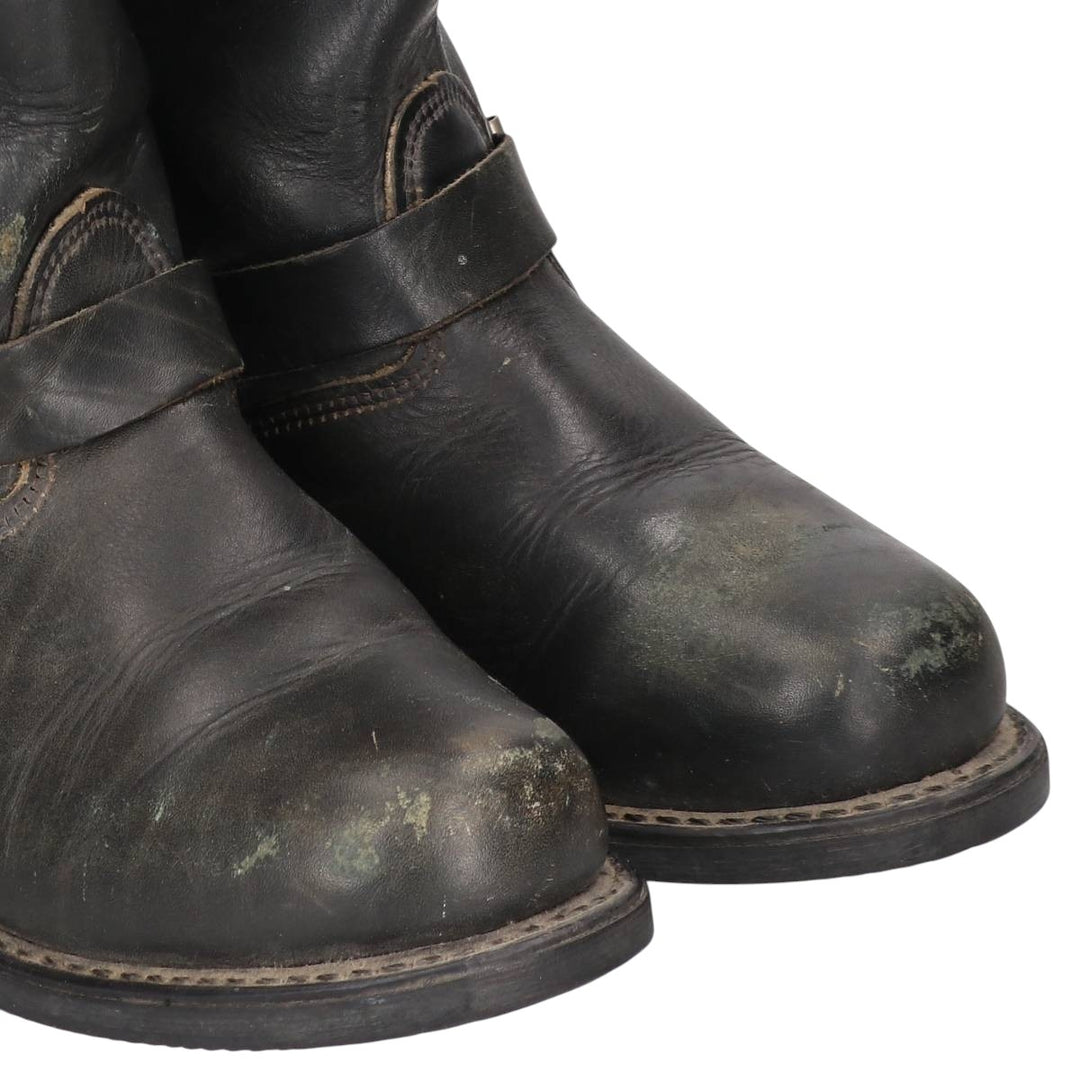 Harley-Davidson Engineer Boots, Made in USA, Size 10 Men's 28.0cm genuine leather black type Vintage Second Hand