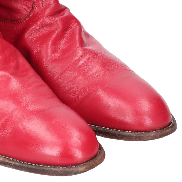 Justin 3035 Western Boots, Made in USA, Size 8 1/2 D Men's 26.5cm unclear red type Vintage Second Hand