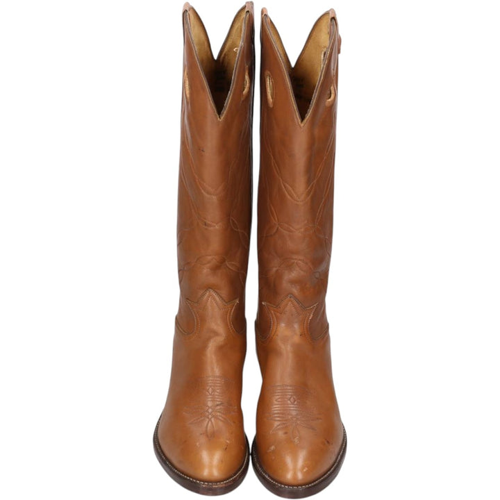 70s-80s Tony Lama 5089 All-over print platform Western boots, Made in USA, Size 11 1/2 EE (Men's 11) equivalent, Vintage /saa017035 Men's 28.0cm unclear brown type Vintage Second Hand