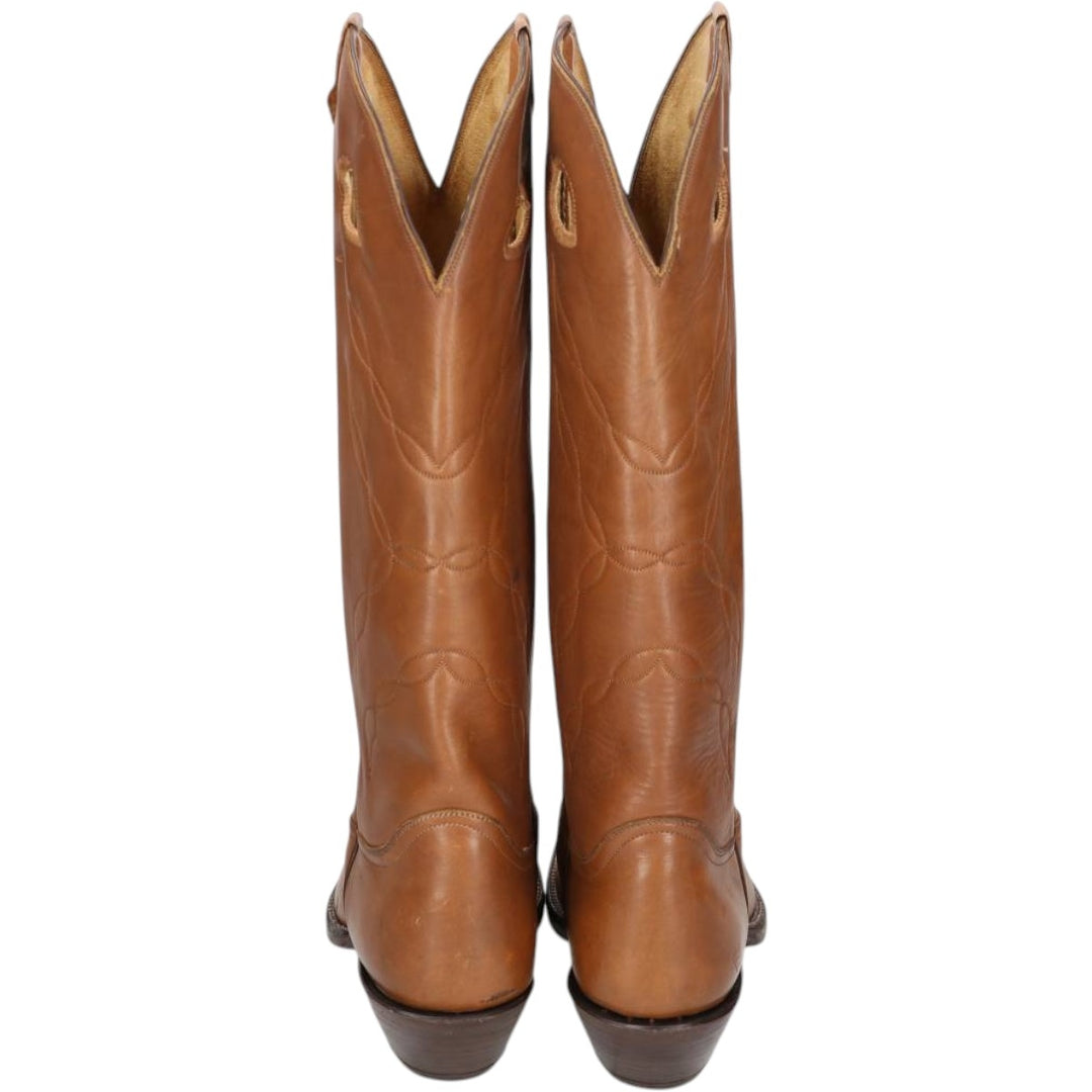 70s-80s Tony Lama 5089 All-over print platform Western boots, Made in USA, Size 11 1/2 EE (Men's 11) equivalent, Vintage /saa017035 Men's 28.0cm unclear brown type Vintage Second Hand