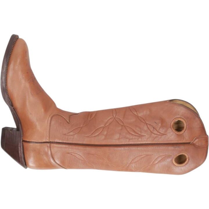 70s-80s Tony Lama 5089 All-over print platform Western boots, Made in USA, Size 11 1/2 EE (Men's 11) equivalent, Vintage /saa017035 Men's 28.0cm unclear brown type Vintage Second Hand