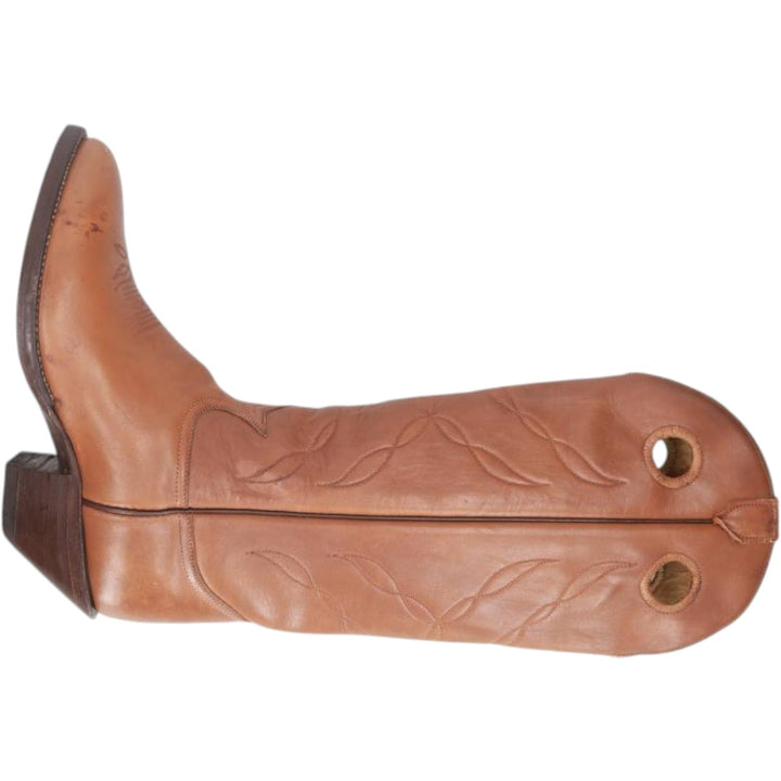 70s-80s Tony Lama 5089 All-over print platform Western boots, Made in USA, Size 11 1/2 EE (Men's 11) equivalent, Vintage /saa017035 Men's 28.0cm unclear brown type Vintage Second Hand
