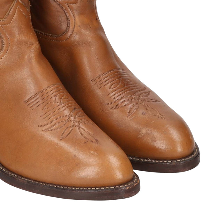 70s-80s Tony Lama 5089 All-over print platform Western boots, Made in USA, Size 11 1/2 EE (Men's 11) equivalent, Vintage /saa017035 Men's 28.0cm unclear brown type Vintage Second Hand