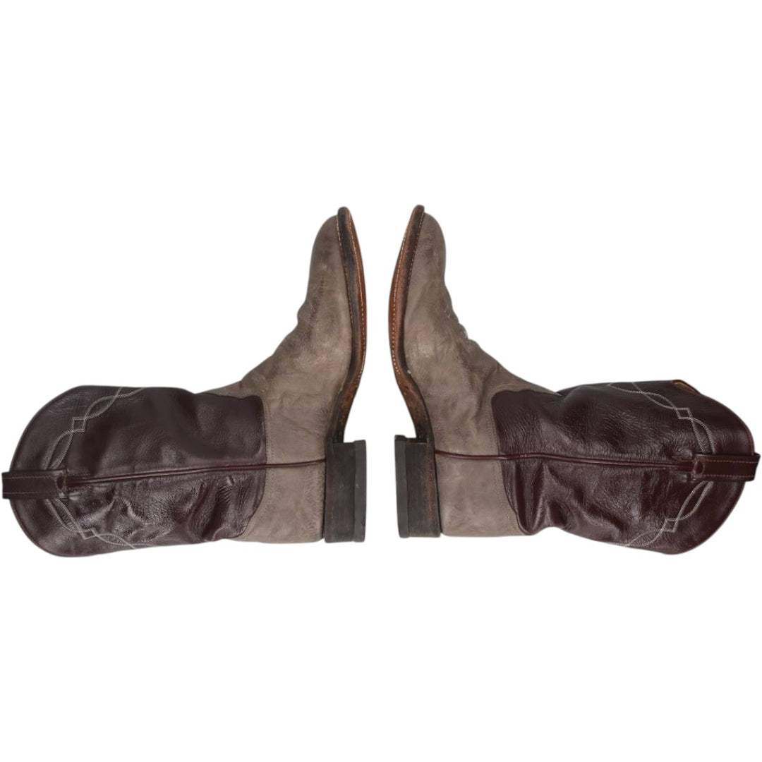Tony Lama 2030 Western Boots, Size 7 1/2 D Men's 25.5cm unclear burgundy type Vintage Second Hand