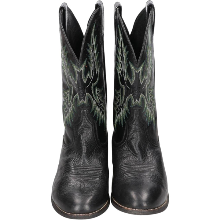 Ariat Western Boots 9EE Men's 27.0cm genuine leather black type Vintage Second Hand