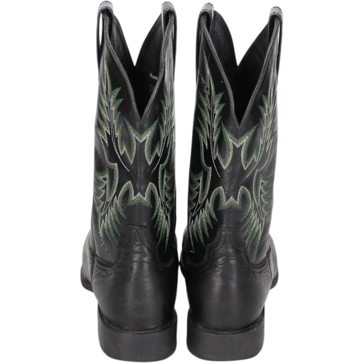 Ariat Western Boots 9EE Men's 27.0cm genuine leather black type Vintage Second Hand