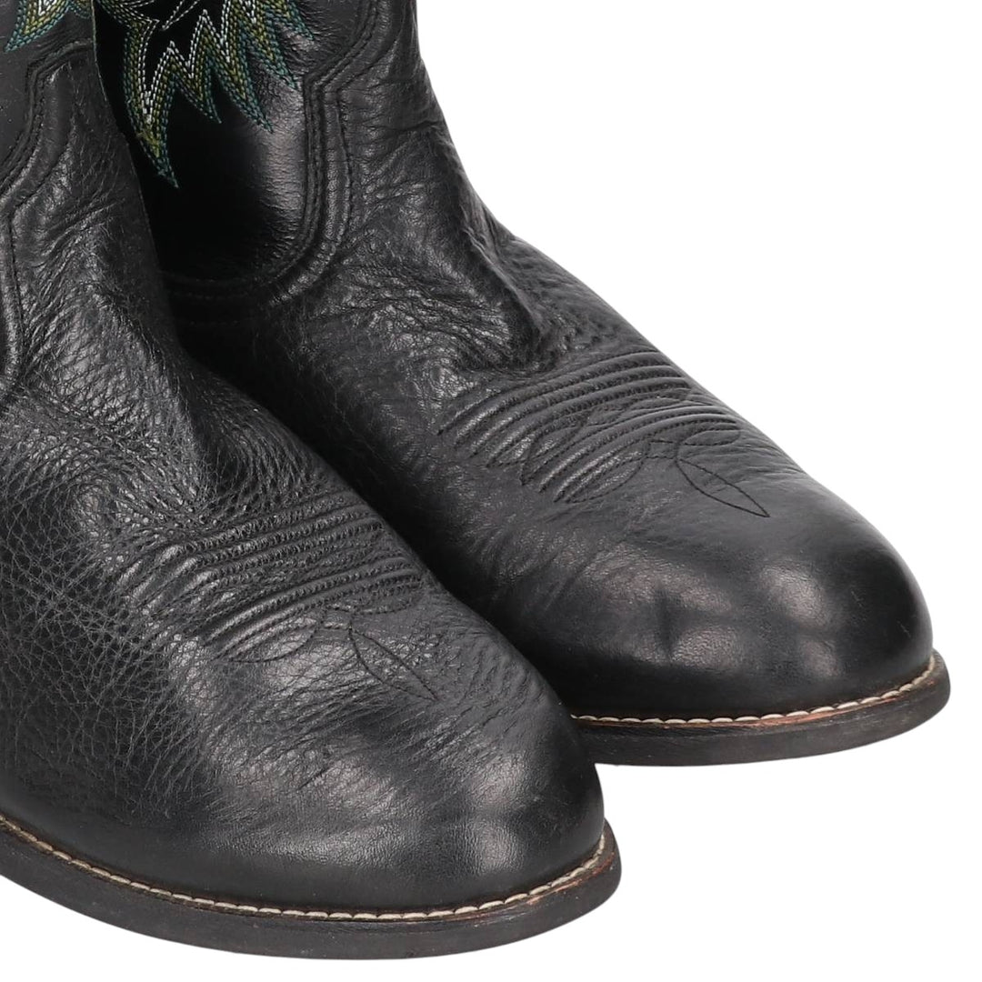 Ariat Western Boots 9EE Men's 27.0cm genuine leather black type Vintage Second Hand