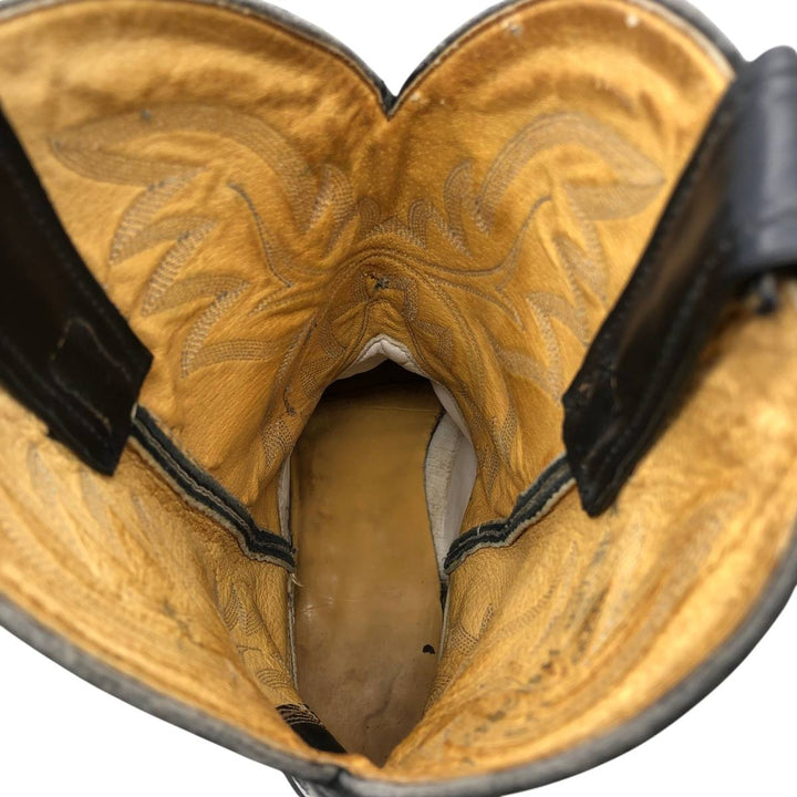 Justin 5005 Western Boots, Made in USA, Size 11 1/2 D Men's 29.5cm unclear black type Vintage Second Hand