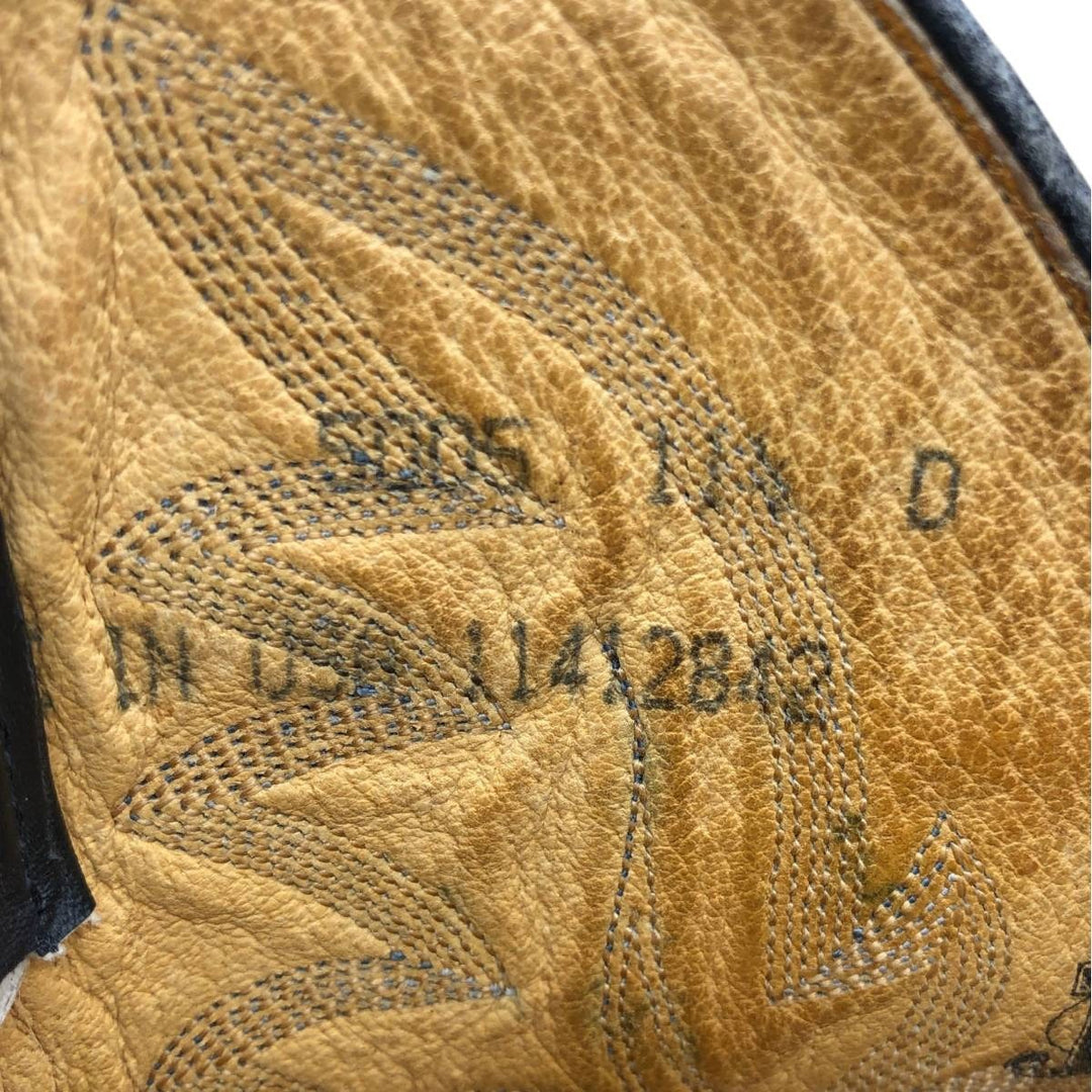 Justin 5005 Western Boots, Made in USA, Size 11 1/2 D Men's 29.5cm unclear black type Vintage Second Hand