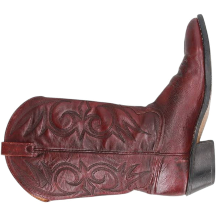 Western boots, size 10 1/2 C Men's 28.0cm unclear burgundy type Vintage Second Hand
