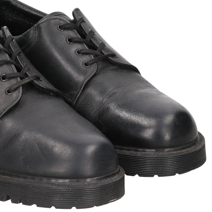 Dr. Martens Royal Mail Postman Shoes, 4-hole shoes, Made in England, Size 8 Men's 26.5cm unclear black type Vintage Second Hand