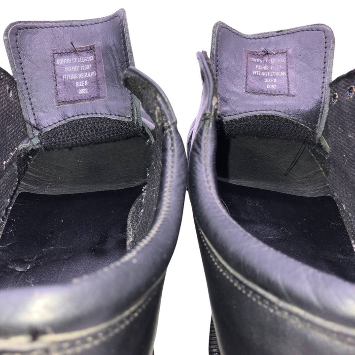 Dr. Martens Royal Mail Postman Shoes, 4-hole shoes, Made in England, Size 8 Men's 26.5cm unclear black type Vintage Second Hand