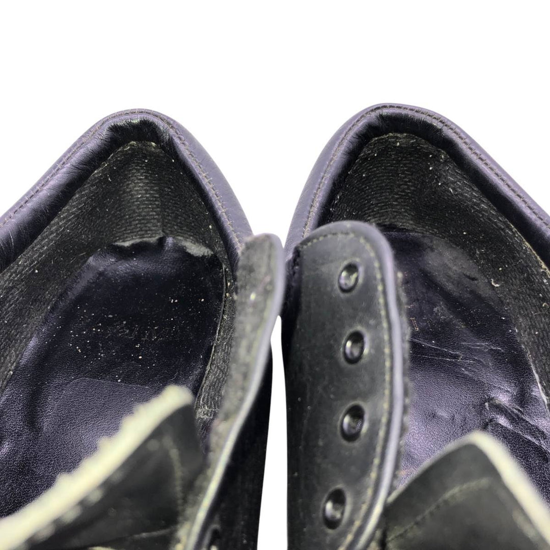 Dr. Martens Royal Mail Postman Shoes, 4-hole shoes, Made in England, Size 8 Men's 26.5cm unclear black type Vintage Second Hand