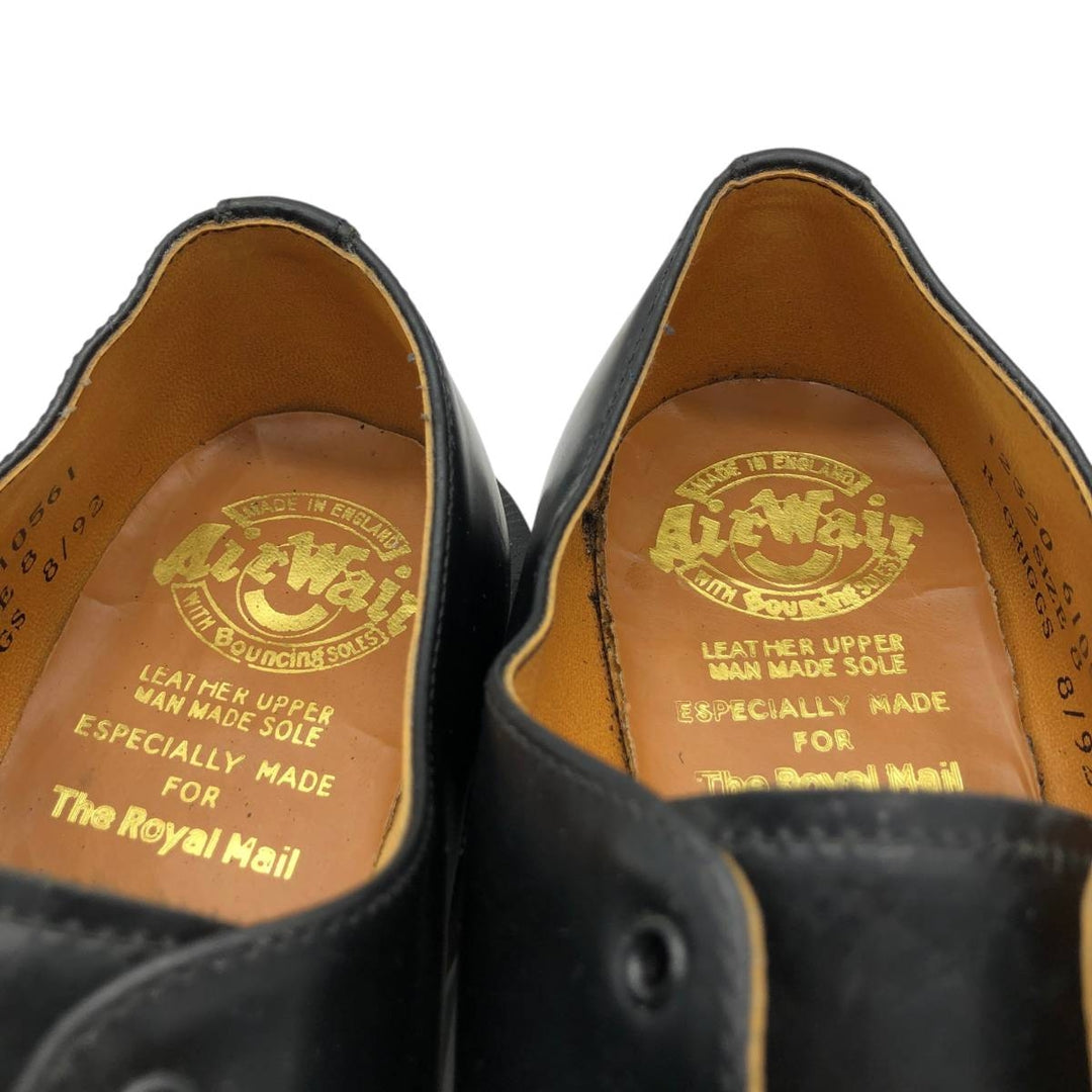 Dr. Martens Royal Mail Postman Shoes, 3-hole shoes, Made in England, Size 8 Men's 27.0cm genuine leather black type Vintage Second Hand