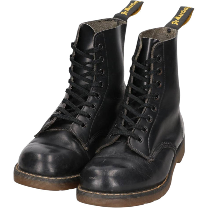 Dr. Martens Dolcis 8-hole boots, made in England. Men's 26.0cm unclear black type Vintage Second Hand