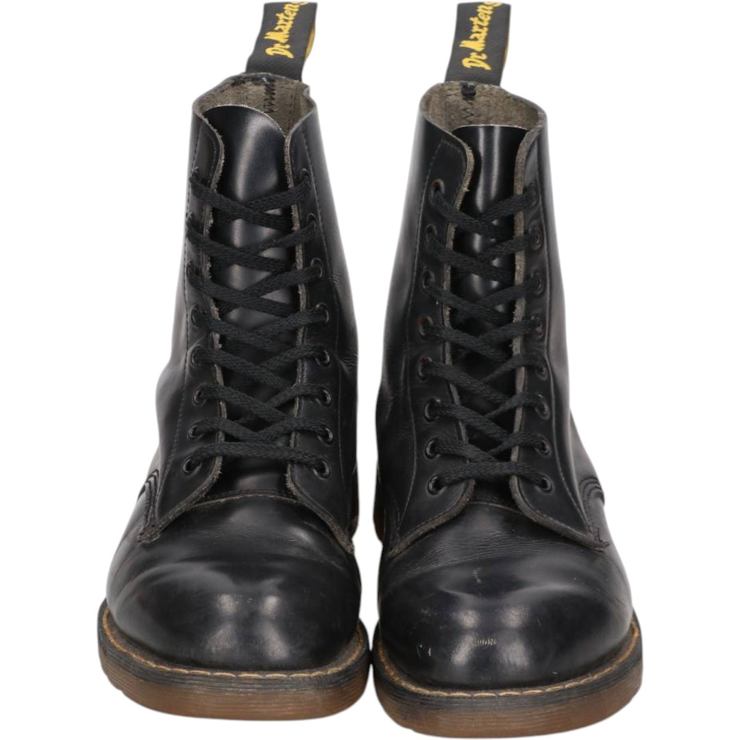 Dr. Martens Dolcis 8-hole boots, made in England. Men's 26.0cm unclear black type Vintage Second Hand