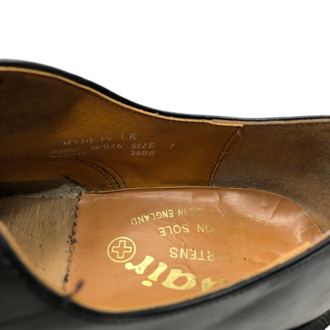 Dr. Martens 368R 4-hole shoes, made in England, size 7 Men's 26.0cm unclear black type Vintage Second Hand