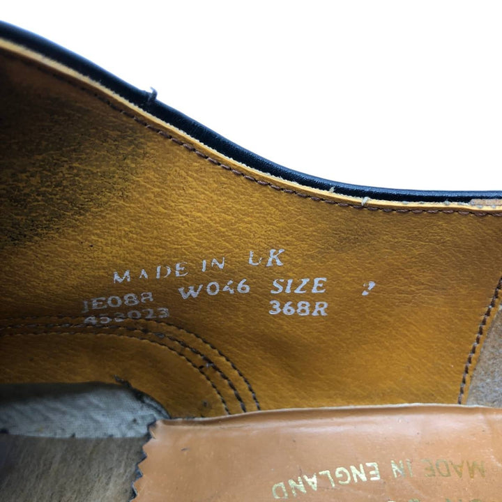 Dr. Martens 368R 4-hole shoes, made in England, size 7 Men's 26.0cm unclear black type Vintage Second Hand