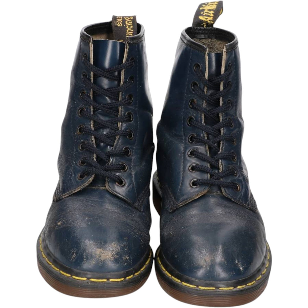 Dr. Martens 1460 8-hole boots, made in England, size 7 Men's 25.0cm unclear navy blue type Vintage Second Hand