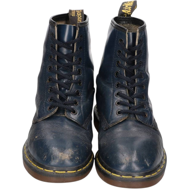 Dr. Martens 1460 8-hole boots, made in England, size 7 Men's 25.0cm unclear navy blue type Vintage Second Hand