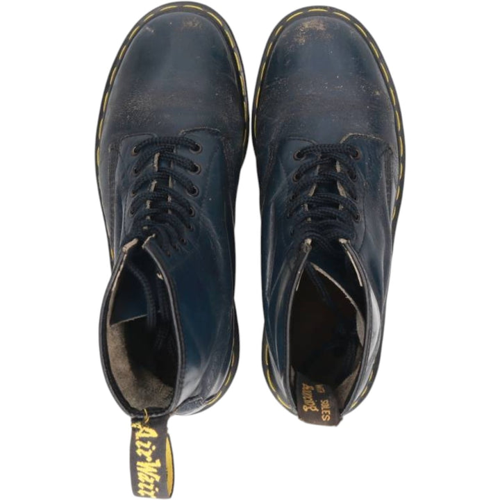 Dr. Martens 1460 8-hole boots, made in England, size 7 Men's 25.0cm unclear navy blue type Vintage Second Hand