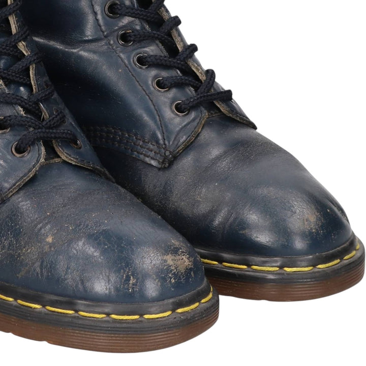Dr. Martens 1460 8-hole boots, made in England, size 7 Men's 25.0cm unclear navy blue type Vintage Second Hand