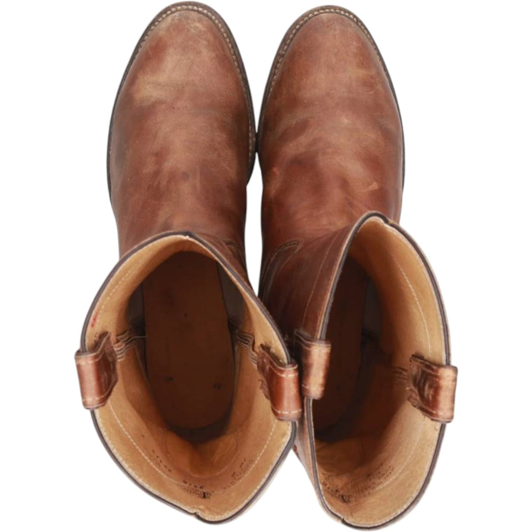 Justin 3418 Roper Boots, Made in USA, Size 10 D Men's 28.0cm unclear brown type Vintage Second Hand