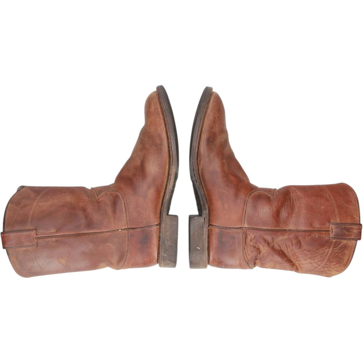 Justin 3418 Roper Boots, Made in USA, Size 10 D Men's 28.0cm unclear brown type Vintage Second Hand