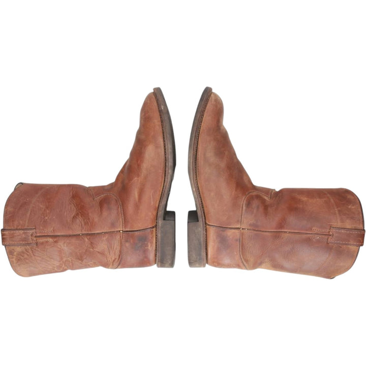 Justin 3418 Roper Boots, Made in USA, Size 10 D Men's 28.0cm unclear brown type Vintage Second Hand