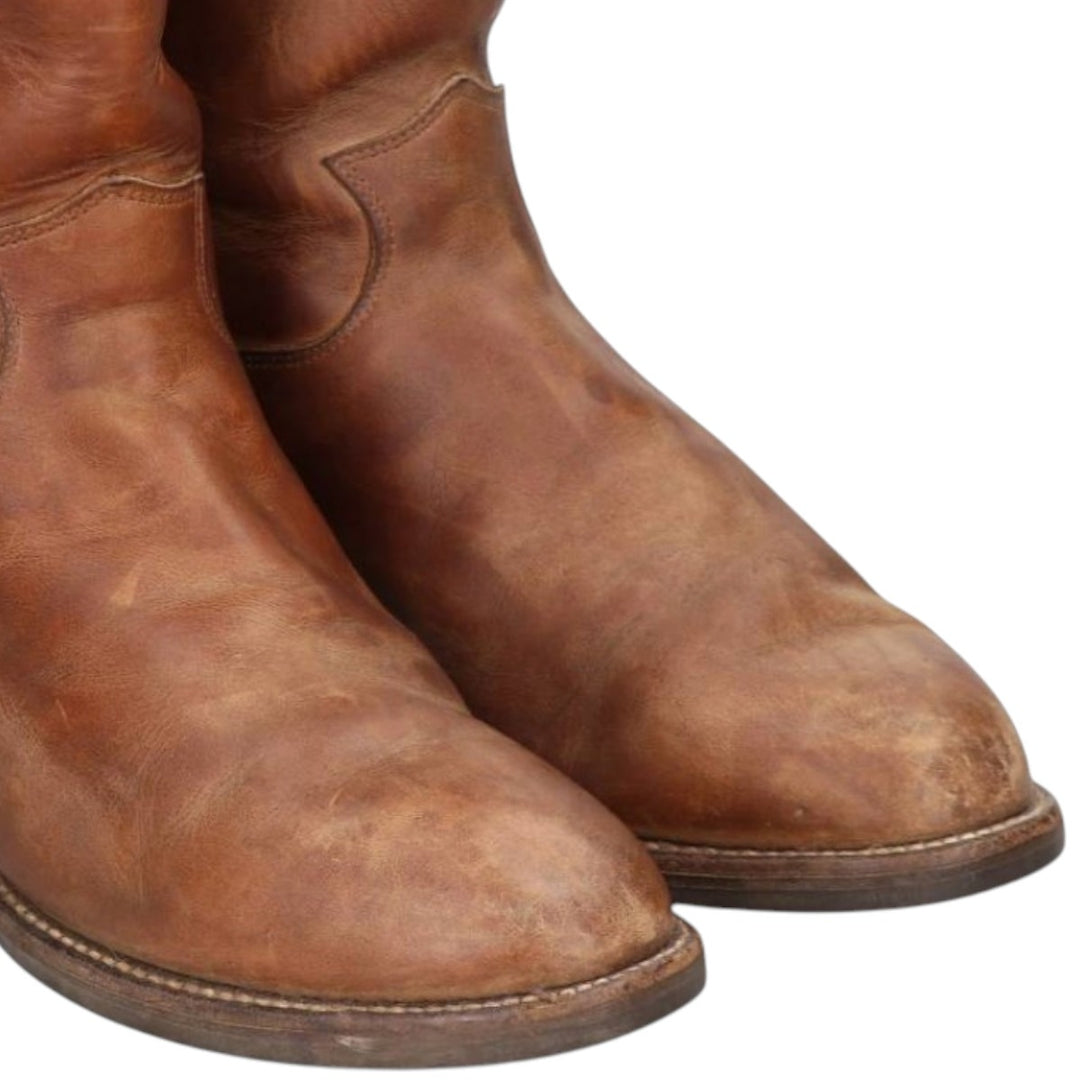 Justin 3418 Roper Boots, Made in USA, Size 10 D Men's 28.0cm unclear brown type Vintage Second Hand