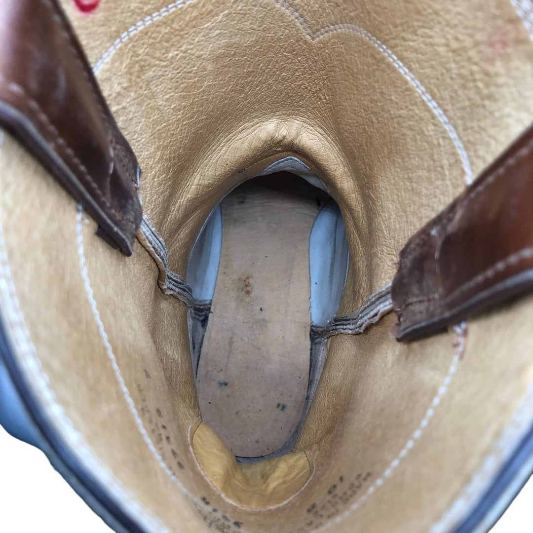 Justin 3418 Roper Boots, Made in USA, Size 10 D Men's 28.0cm unclear brown type Vintage Second Hand