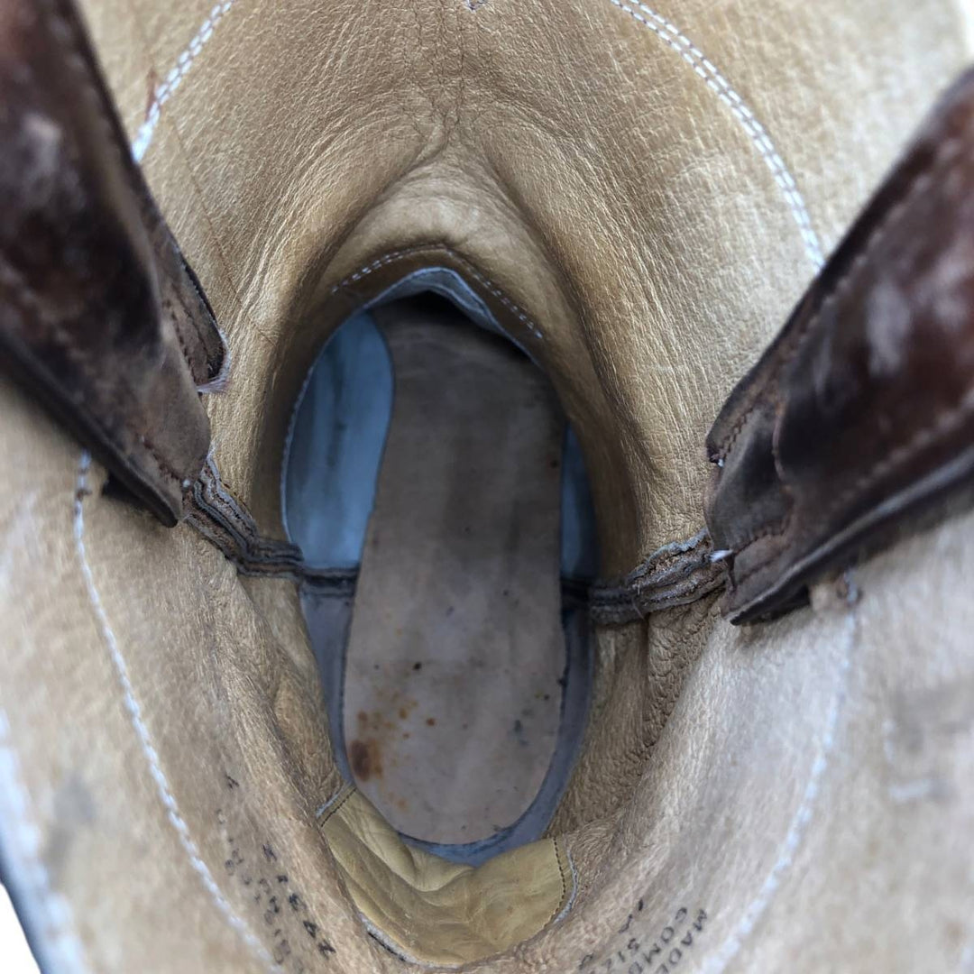 Justin 3418 Roper Boots, Made in USA, Size 10 D Men's 28.0cm unclear brown type Vintage Second Hand