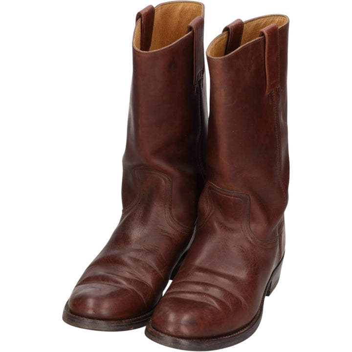 Sendra 3162 Roper Boots, Made in Spain, Size 42 (9 1/2) Men's 27.5cm unclear brown type Vintage Second Hand