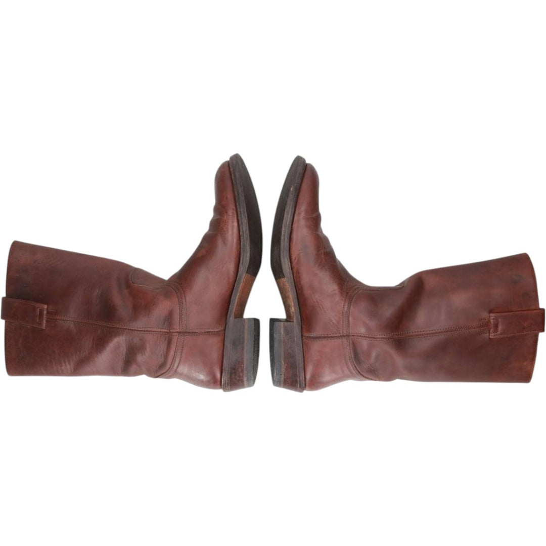Sendra 3162 Roper Boots, Made in Spain, Size 42 (9 1/2) Men's 27.5cm unclear brown type Vintage Second Hand